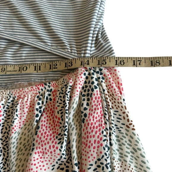 NWT PACT ORGANIC FIT AND FLARE CROSS BACK MIXED PATTERN DRESS SIZE XL - Picture 12 of 14